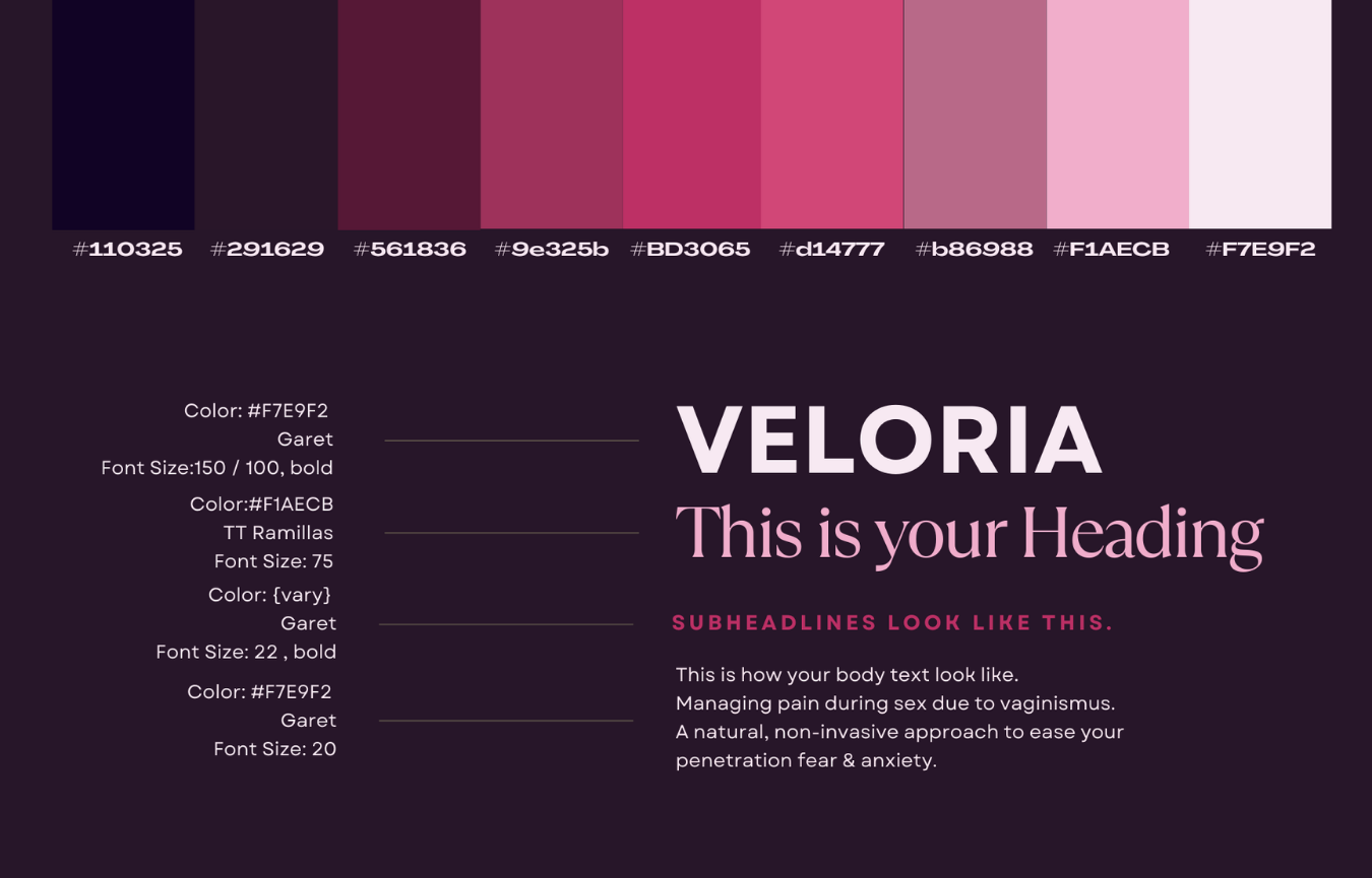 Takes22 Branding for Veloria